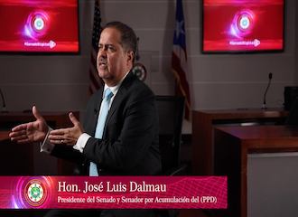 El presidente del Senado, José Luis Dalmau Santiago, resume su agenda legislativa para esta sesión ordinaria y sus gestiones en la capital federal en beneficio de Puerto Rico.